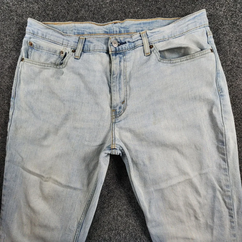 Levi's 511 Slim Fit Jeans Mens 36x29 Fit 35x27.5 Light Wash Denim Stretch